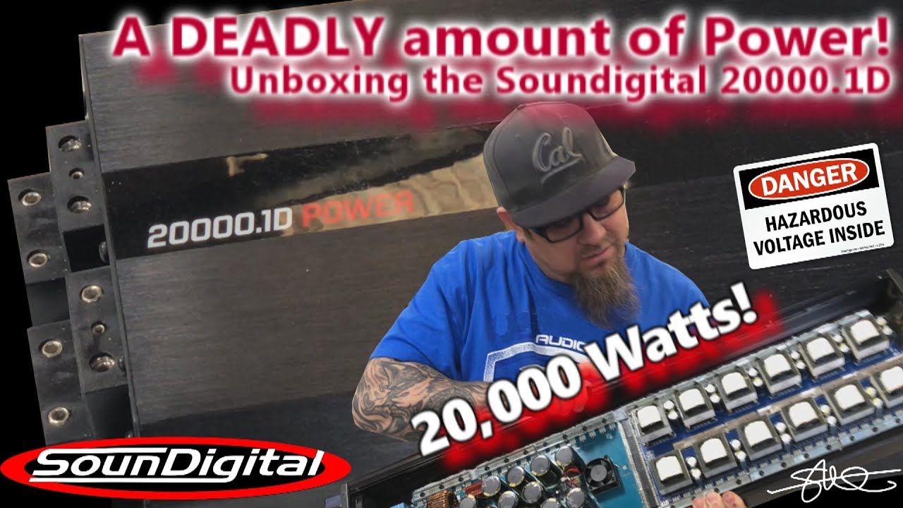 Unboxing a DEADLY amount of power - 20,000 Watts ONE Amplifier! Soundigital 20000.1D + the Guts!