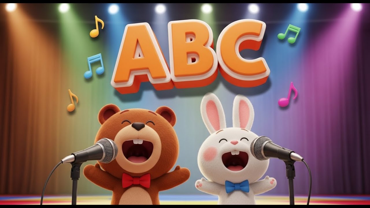 Canción del Abecedario ABC 🎵 De la A a la Z con Bruno y Pompón | Español