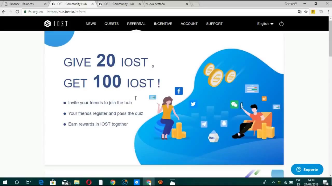 IOST IOSTOKEN GANA 25 D&Ograve;LARES GRATIS CON ESTA AIRDROP