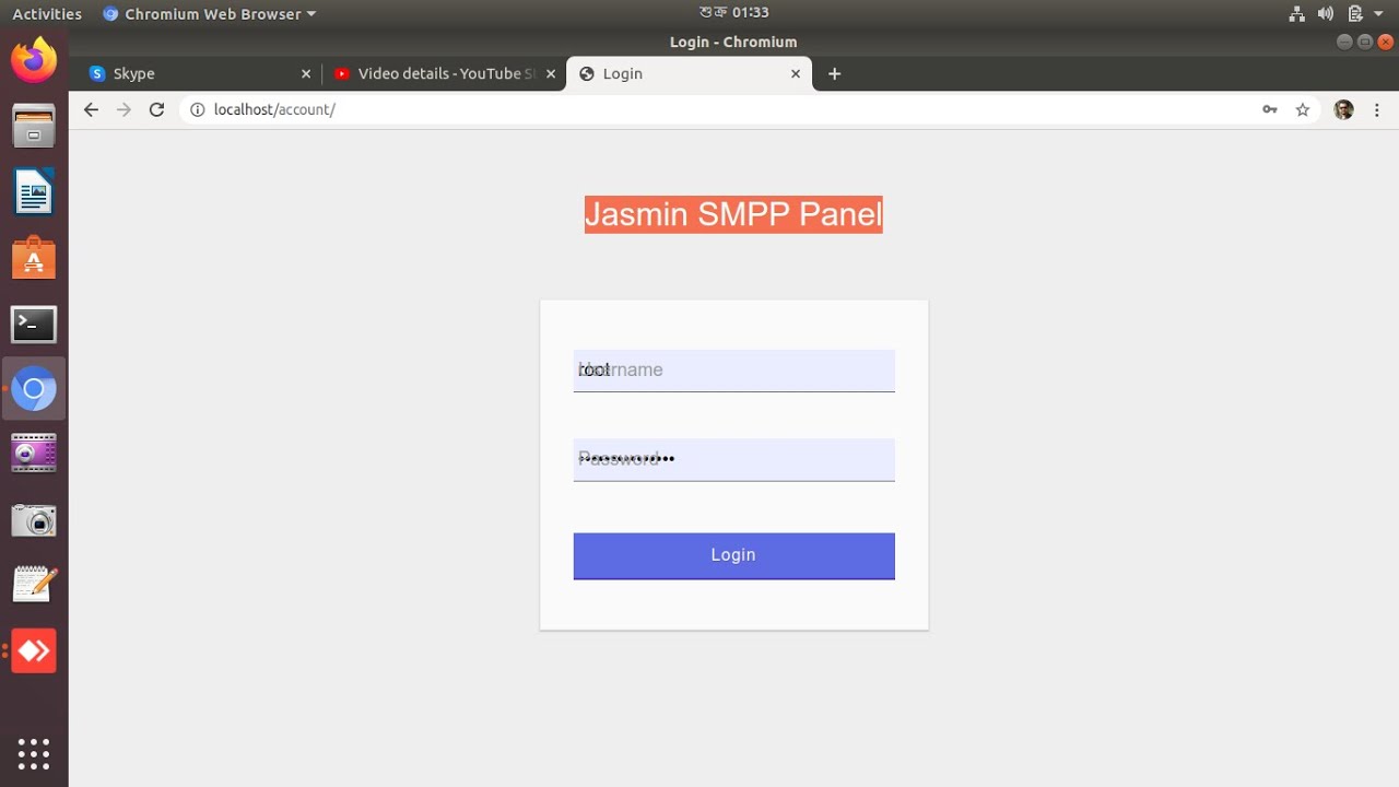 SMPP Panel Server for Jasmin SMS Gateway