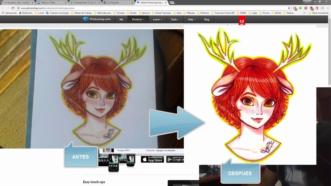 Tutorial cómo fotografiar y retocar un dibujo hecho a mano con Photoshop