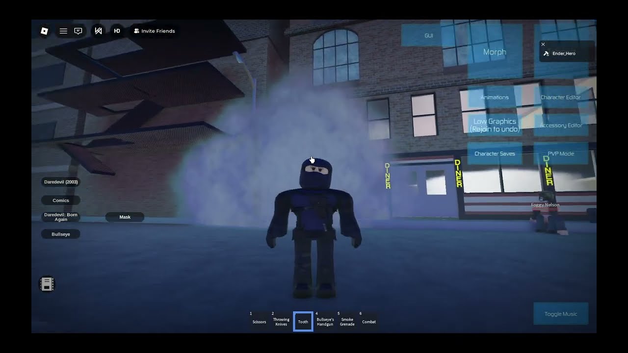 ROBLOX | Bullseye's abilities sneak peek (Marvel: United RP)