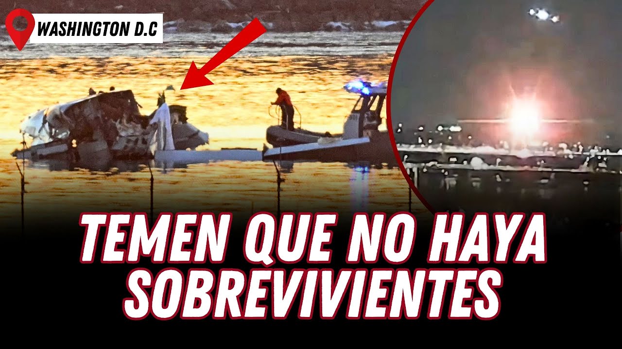 Autoridades reportan 30 CADÁVERES tras CHOQUE entre AVIÓN y HELICÓPTERO en WASHINGTON | Gestión
