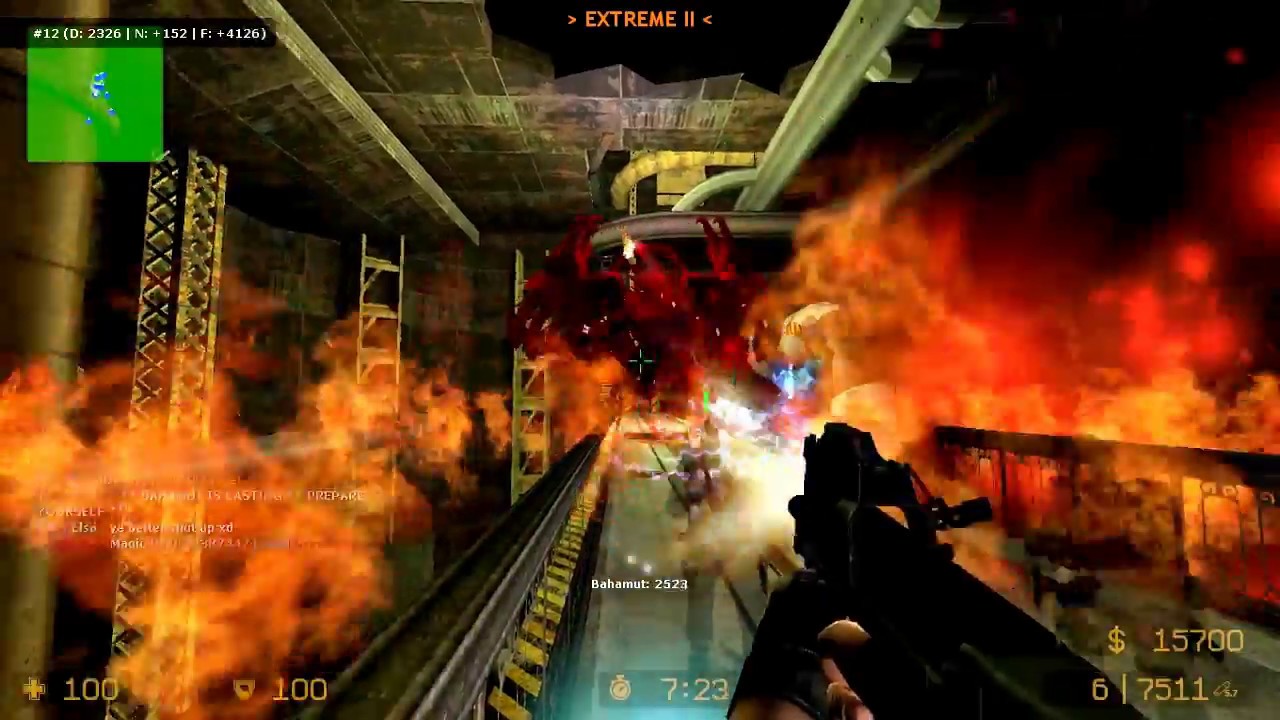 [CS:S Zombie Escape] FFVII Mako Reactor Extreme ll Solo Fail