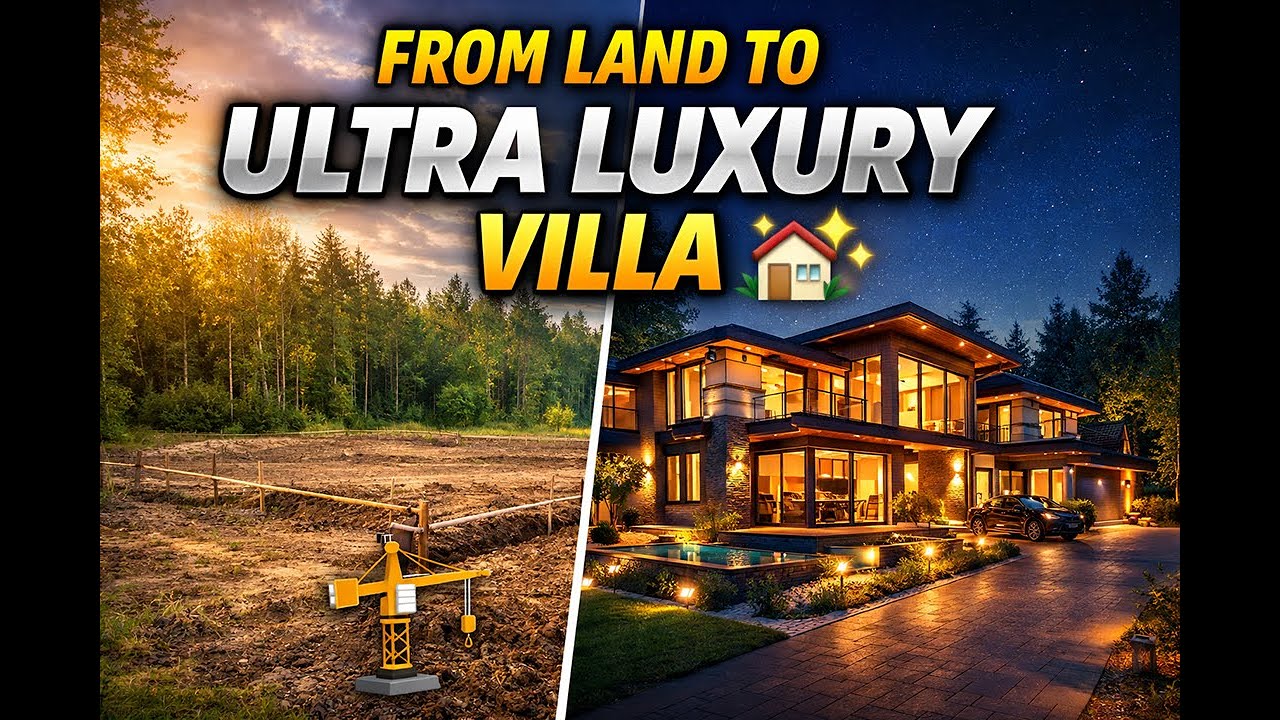 How an Empty Land Turns Into an Ultra Luxury Villa | Full Build Process