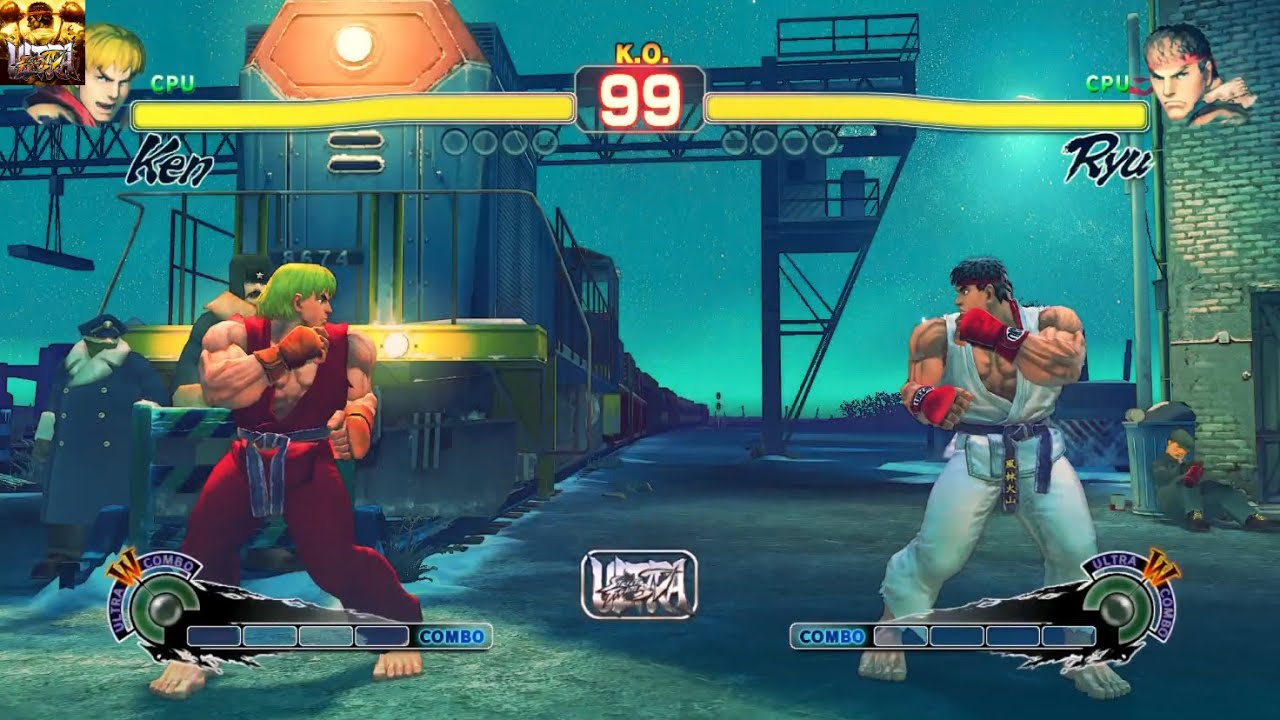 ULTRA STREET FIGHTER IV (Requested Match) Ken(CPU) vs. Ryu(CPU)