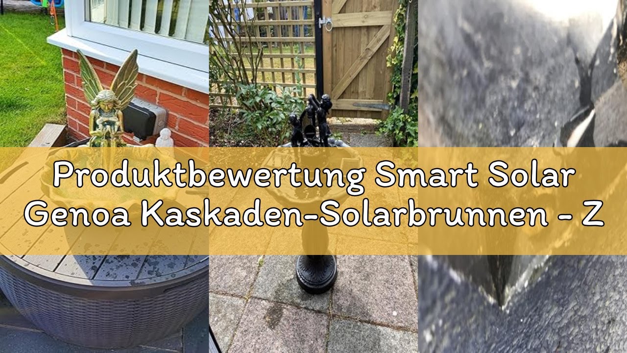 Produktbewertung Smart Solar Genoa Kaskaden-Solarbrunnen - Zen-Schüssel-Design, wetterbeständig, han