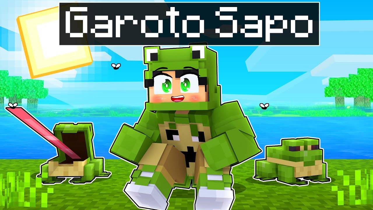 JOGANDO como um GAROTO SAPO no Minecraft