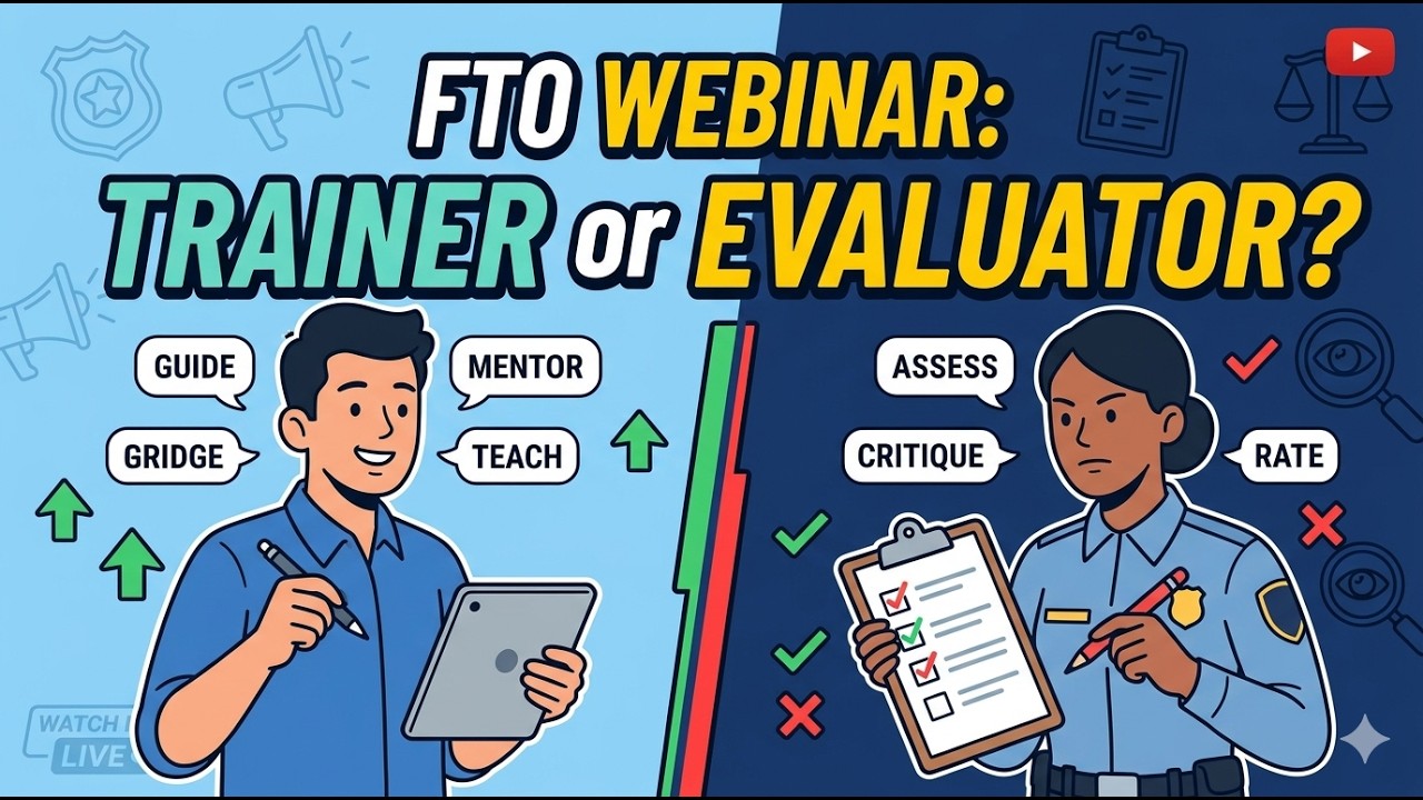 Field Training Officer #fto  - Are they a #police #trainer or evaluator