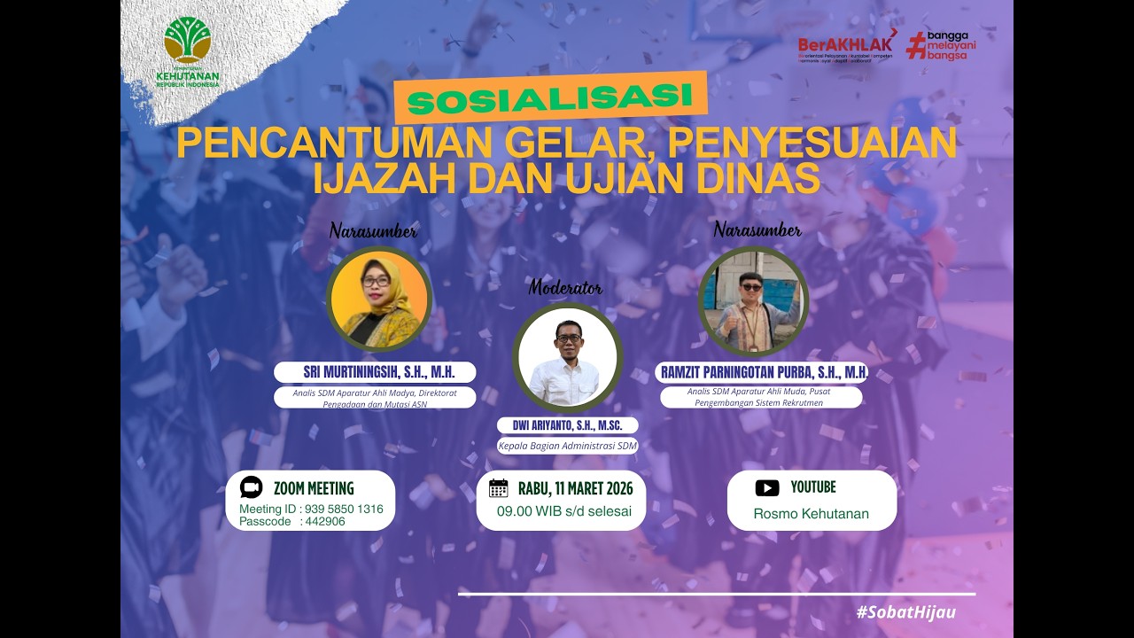Sosialisasi Pencantuman Gelar, Penyesuaian Ijazah dan Ujian Dinas