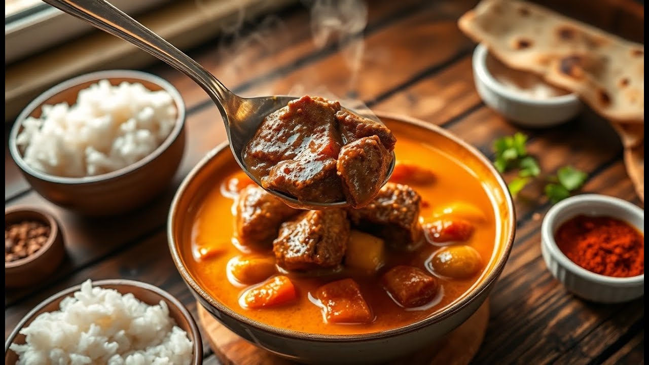 Curry d'Agneau  Une Recette Réconfortante !