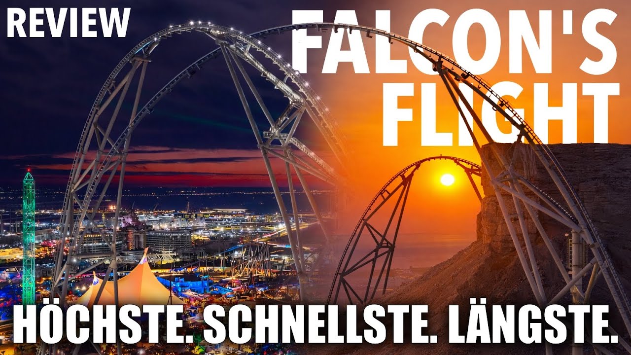 [Review] FALCONS FLIGHT - Die HÖCHSTE, SCHNELLSTE, LÄNGSTE Achterbahnen der Welt | Six Flags Qiddiya