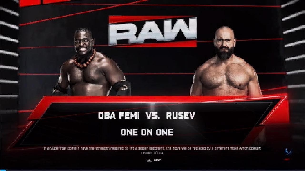 Oba Femi vs Rusev