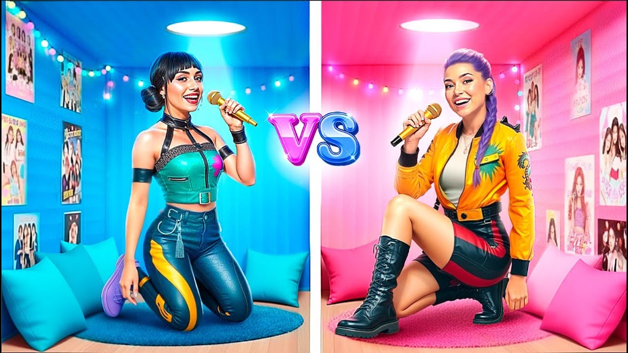 K‑pop Dämonenjäger Makeover Zimmer! Glow Up Challenge: 1€ vs 1.000.000€