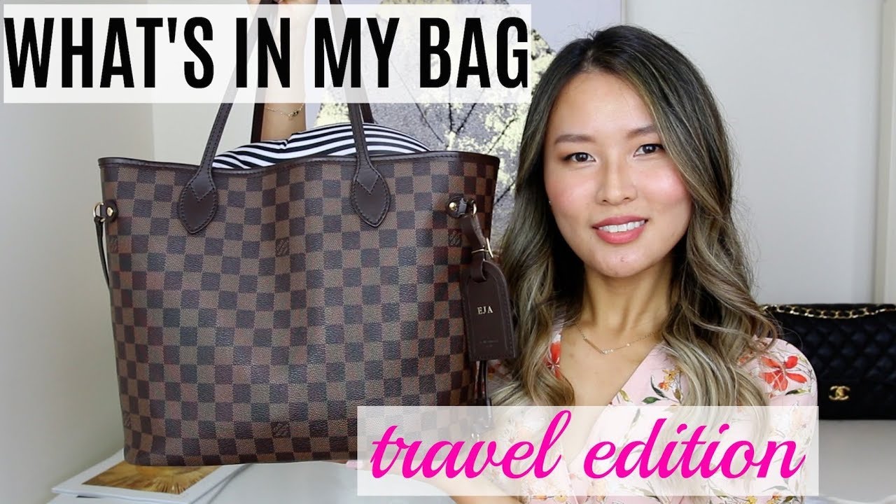What's in my Louis Vuitton Neverfull MM | What's in my carry on luggage | Isabelle Ahn