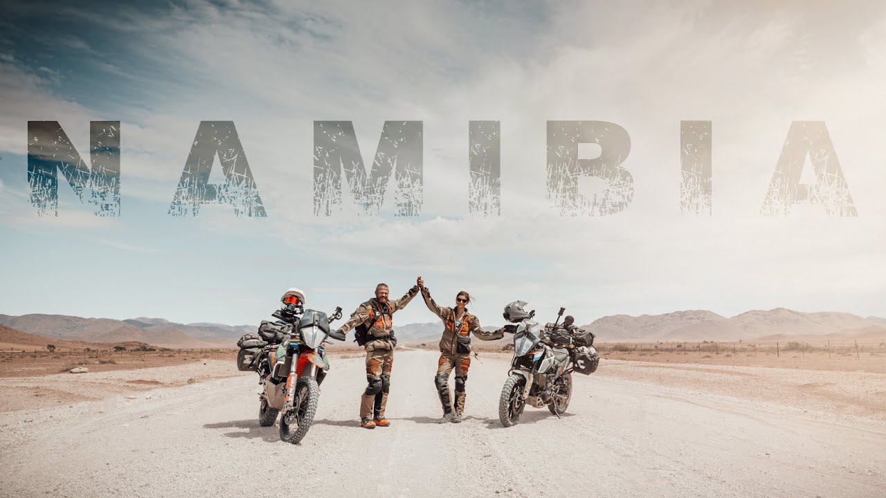 REMOTE DESERT ROAD NAMIBIA, border crossing INTO THE UNKNOWN on motorcycles [ OFF ROAD ] 🇳🇦 S2EP12
