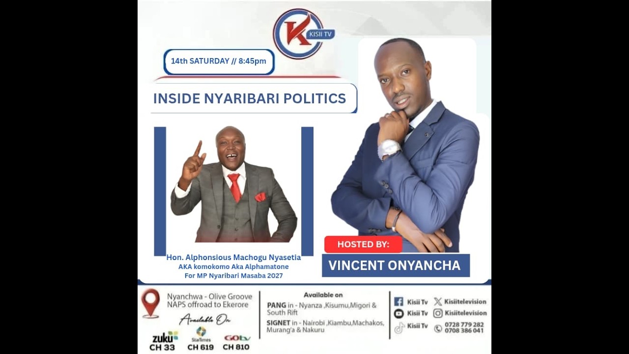 SIASA N'OBORAI BWA NYARIBARI MASABA NA HON. MACHOGU NYASETIA