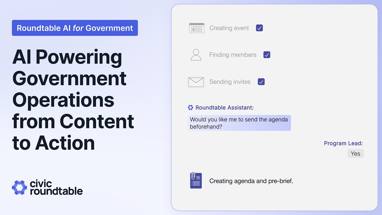 Civic Roundtable's AI: Powering Government Operations from Content to Action