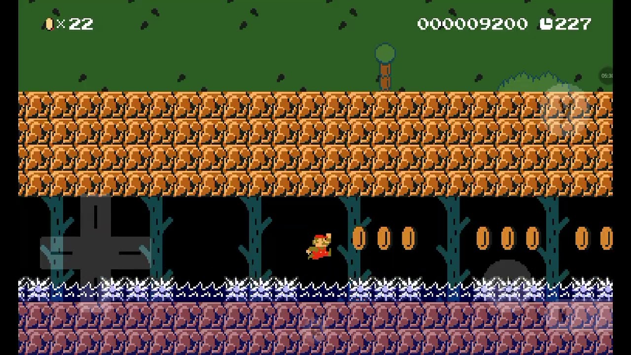 Jogando super mario maker world engine
