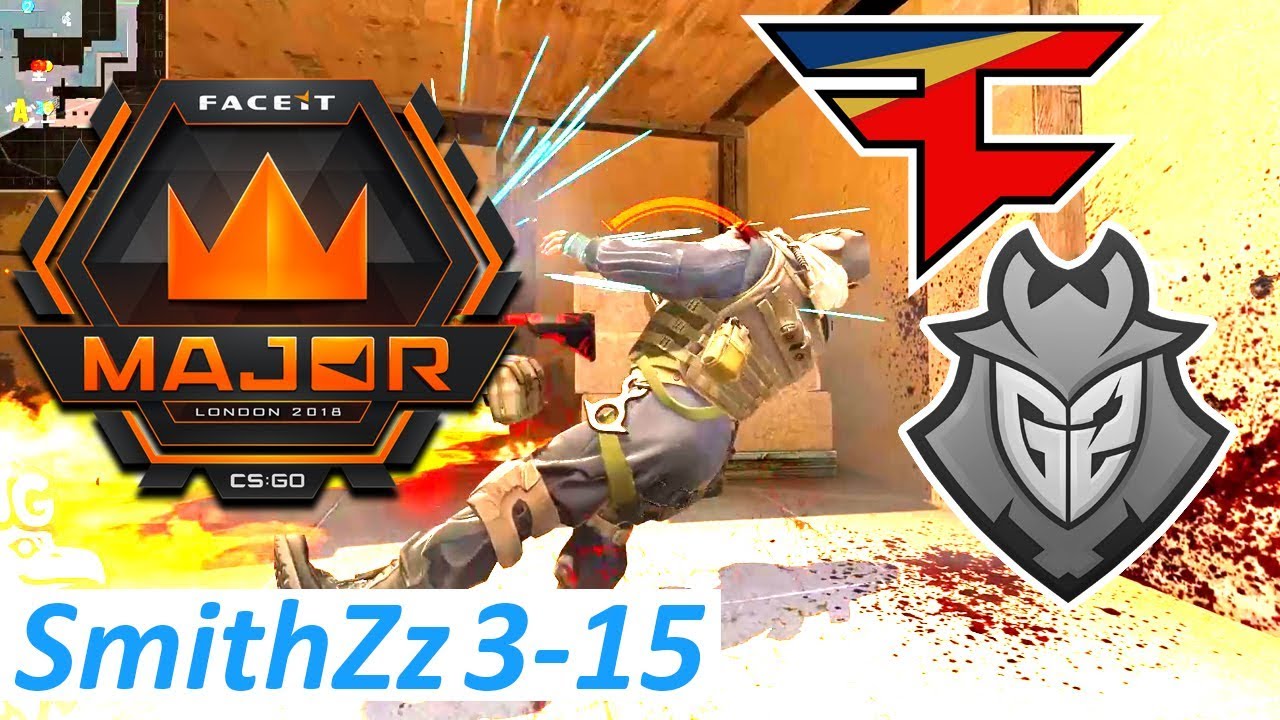 🇫🇷 SmithZz 3-15 / G2 vs FaZe - Mirage / FACEIT Major 2018