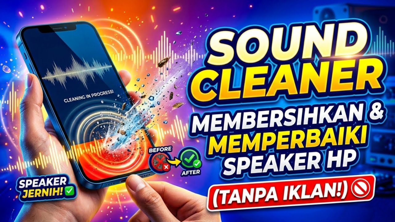 SOUND CLEANER | Membersihkan & Memperbaiki Speaker HP (TANPA IKLAN)