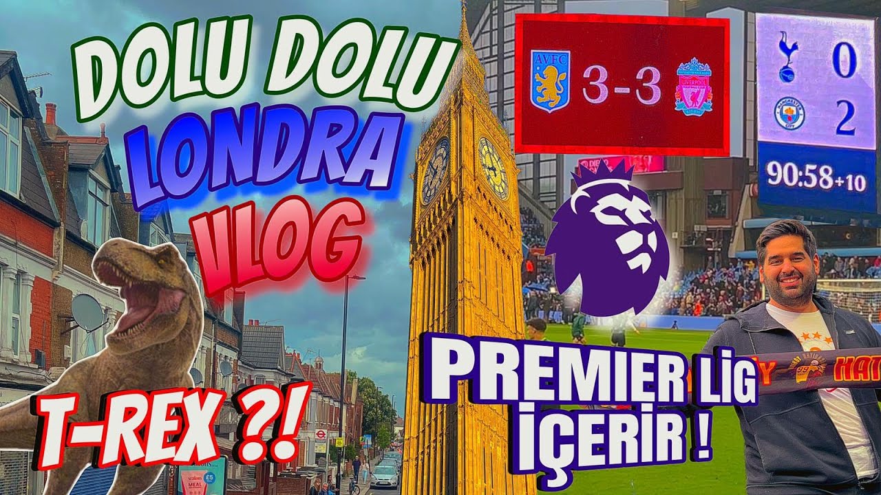 Dolu Dolu Londra VLOG | Premier Lig Maceram | Aston Villa-Liverpool & Tottenham-Manchester City
