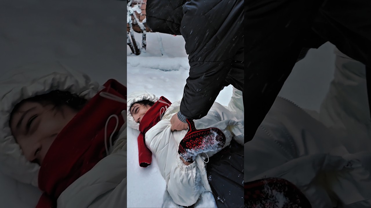 СНЕЖНЫЙ ВЛОГ❄️😍  (подпишитесь на меня, мне очень нужна поддержка🥺)