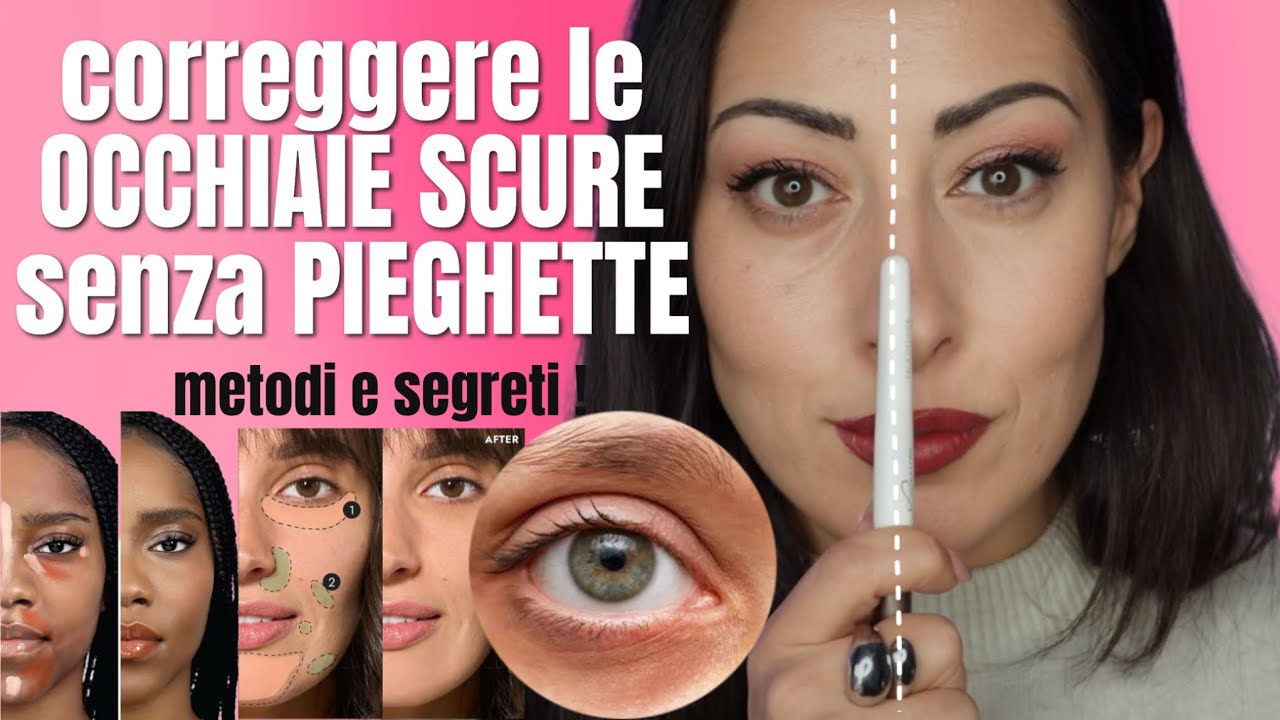 COME COPRIRE LE OCCHIAIE SCURE SENZA PIEGHETTE NEL CONTORNO OCCHI #occhiaie #correttore #concealer