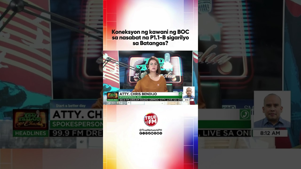 Koneksyon ng kawani ng BOC sa nasabat na P1.1-B sigarilyo sa Batangas? | Ted Failon & DJ Chacha