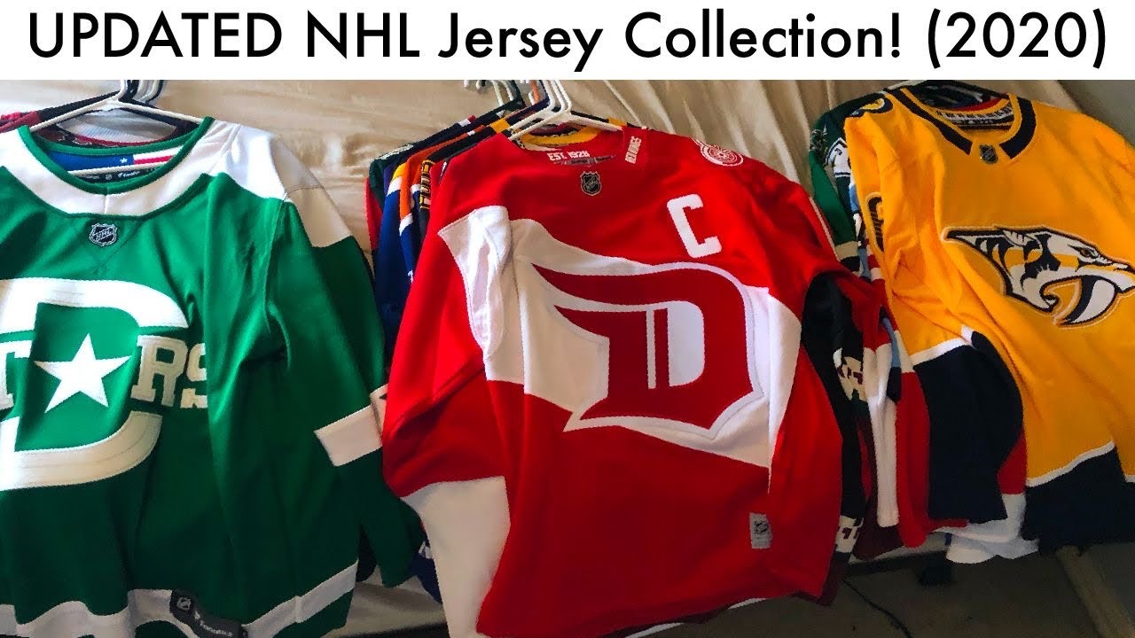 My UPDATED NHL Jersey Collection! (2020 Hockey Jerseys & Adidas/Reebok Unboxing Talk)