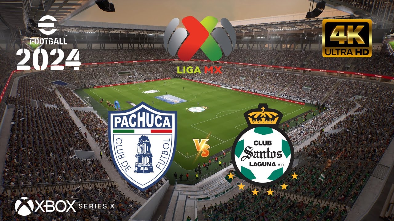 eFootball 2024 - Pachuca vs Santos Laguna | Liga MX | NEXT GEN XBOX SERIES X [4K 60FPS]