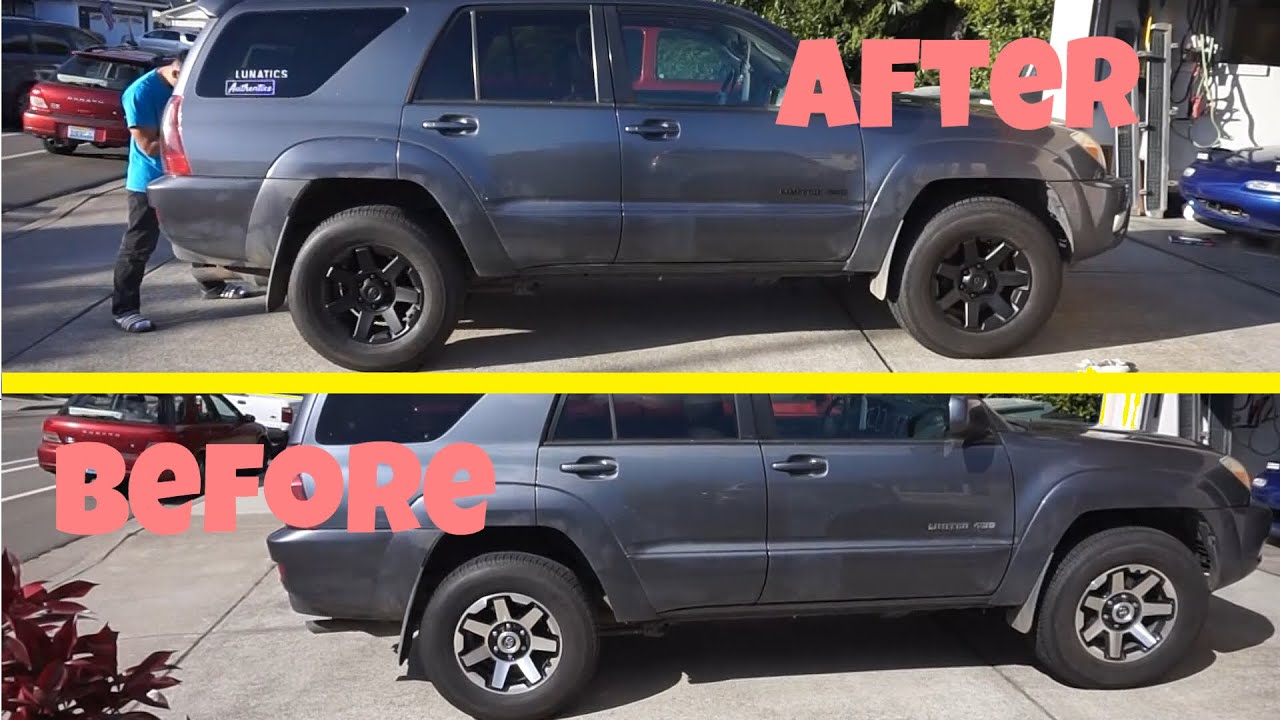 Plasti-Dip 5th Gen TRD wheels on 4th Gen 4runner!!