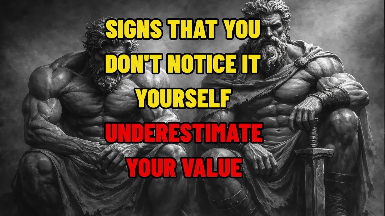 Signs that you don't notice it yourself, underestimate your value | Stoicism