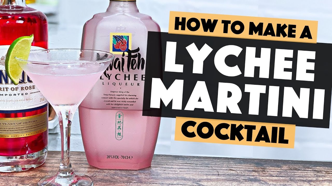 Lychee Martini Cocktail Recipe | EASY Cocktail to make at Home Bar | Steve the Barman