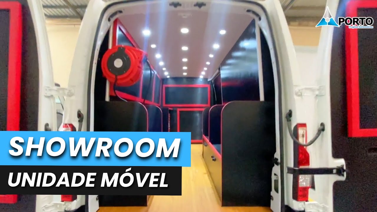 Unidade Móvel Showroom Personalizada - Porto Projetos Automotivos 🧰🚐