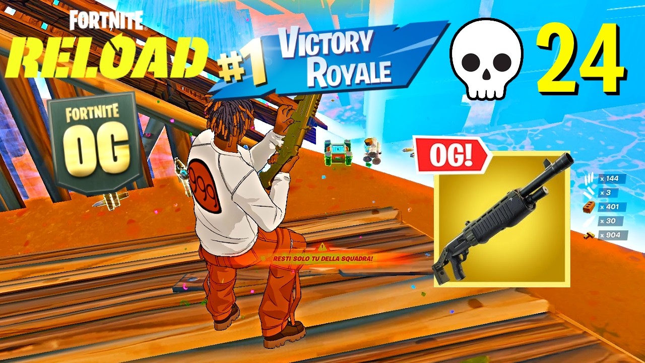 OG Fortnite Reload | 24 Elimination Duo Unreal Gameplay (Keyboard & Mouse)