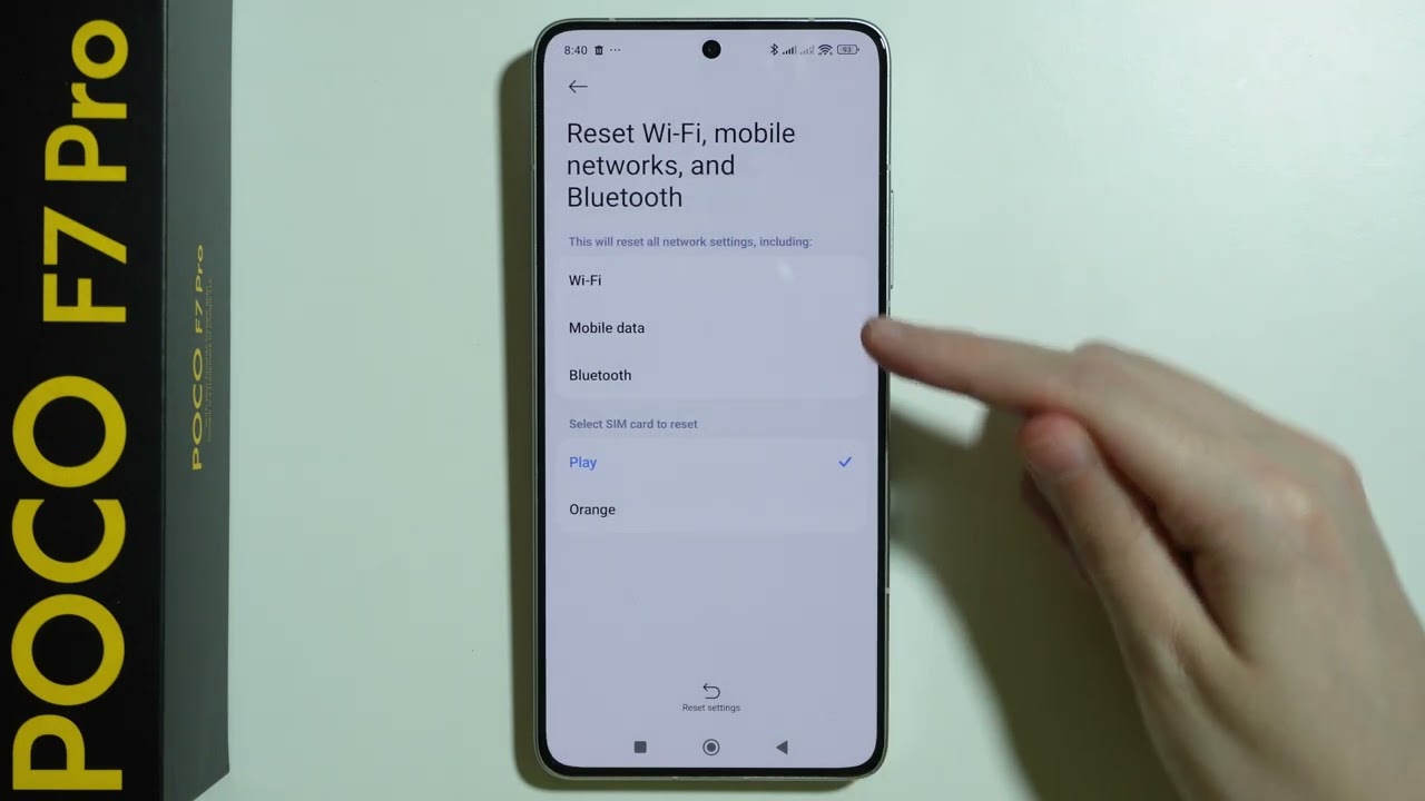 POCO F7 Pro: How to Reset Mobile Network Settings