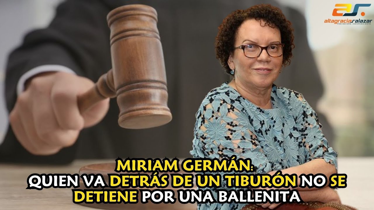 Miriam Germán: quien va detrás de un tiburón no se detiene por una ballenita.