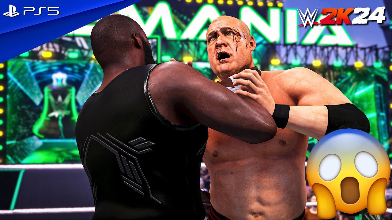 WWE 2K24 - Omos vs. Kane - Full Match at WrestleMania XL | PS5™ [4K60]