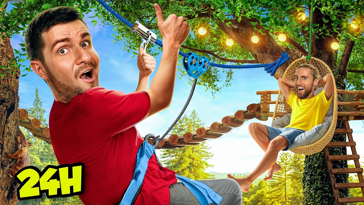 On survit 24H dans un arbre ! (le r&eacute;sultat est fou)