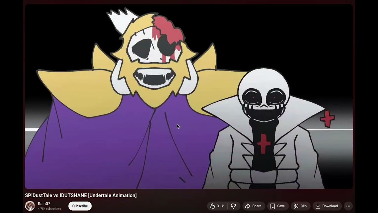 reacting to SP!DustTale vs IDUTSHANE [Undertale Animation]