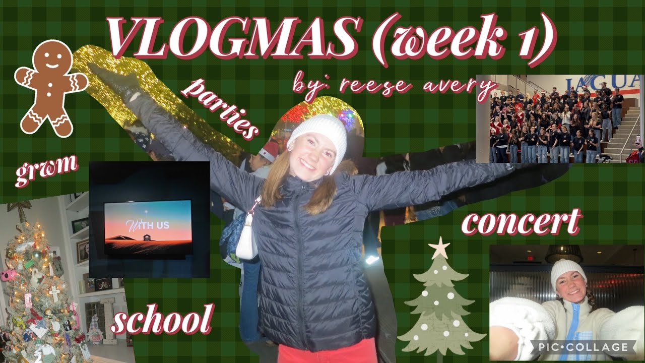 VLOGMAS (week one)❄️✝️🎄🎅🏼☃️ christmas lights, school, grwm, concert