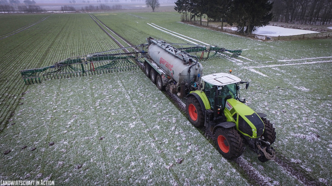 Gülle fahren 2017 | Claas Axion 930 | 3x Fendt | Kotte Garant | in Action