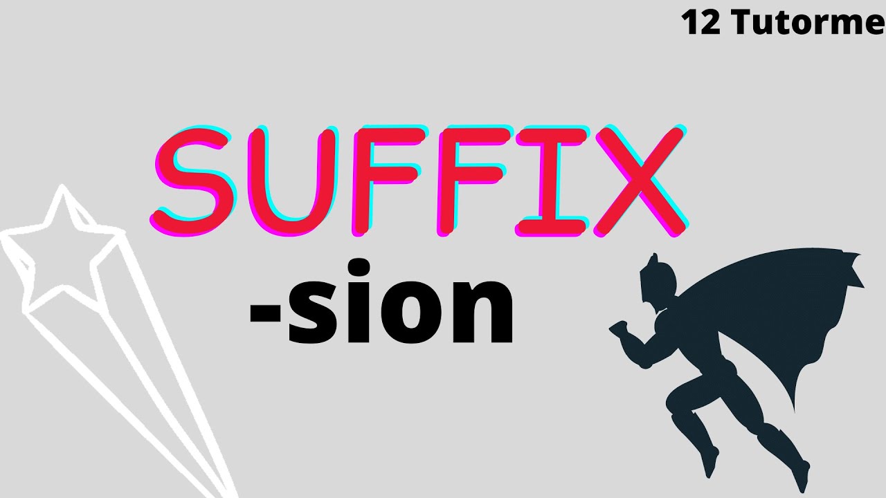 Kids Vocabulary I Learning for Kids I Suffix -sion  #suffixes #vocabulary