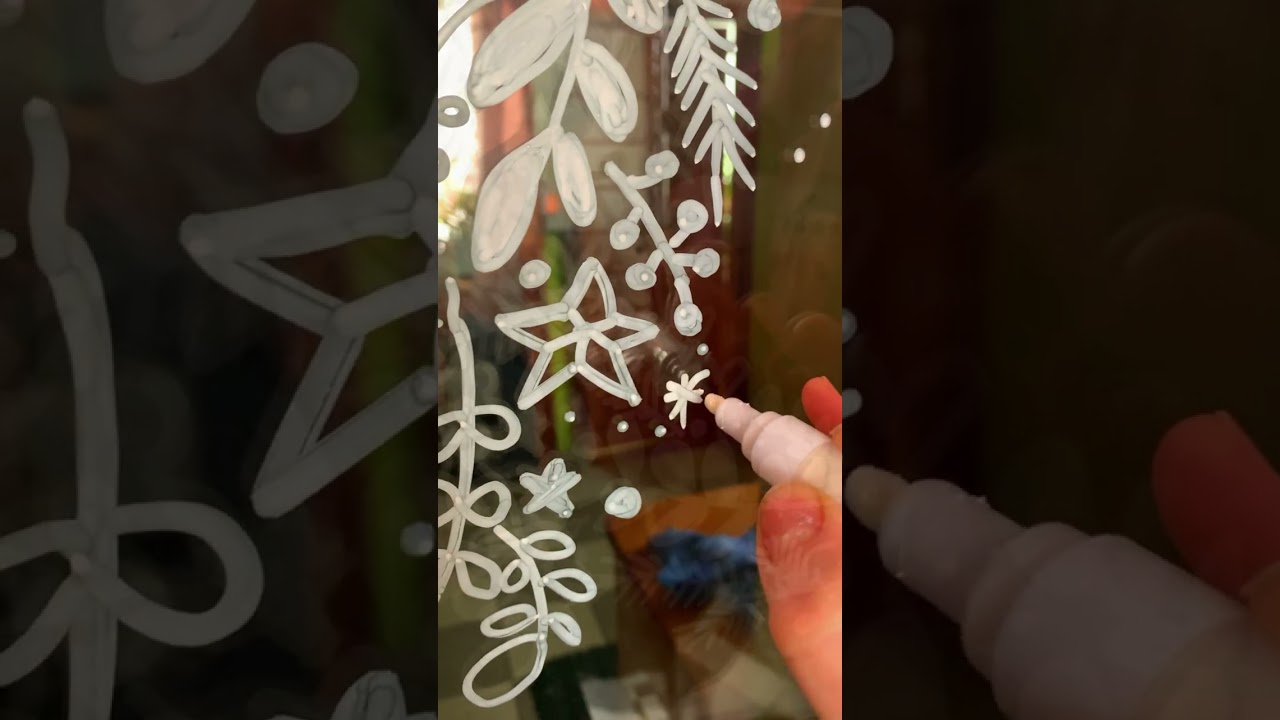 Cute Christmas Window Painting Ideas