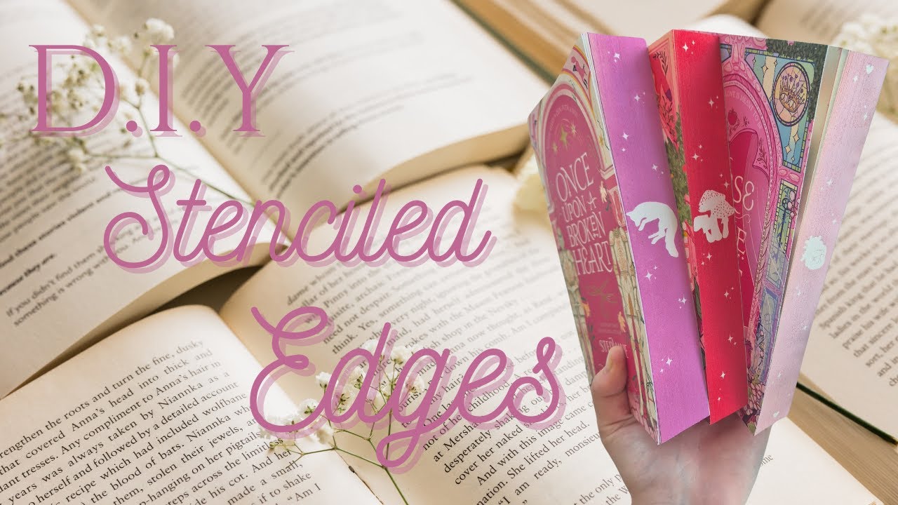 DIY Stenciled Sprayed Edges