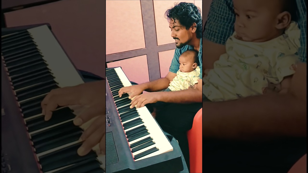 4-Month-Old Baby Sits & Listens to Mama’s Piano 🎹 👶