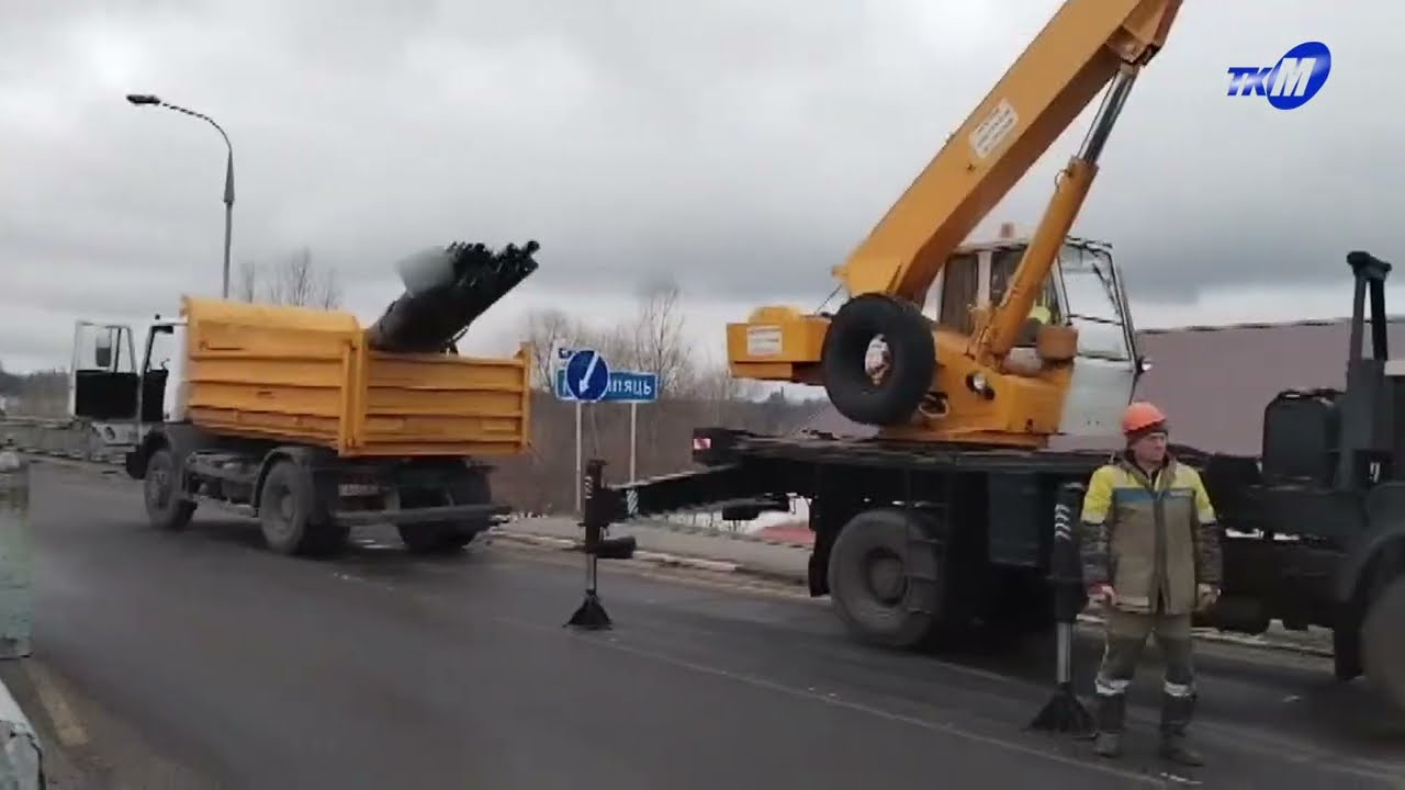 Мозырский мост официально закрыли на реконструкцию