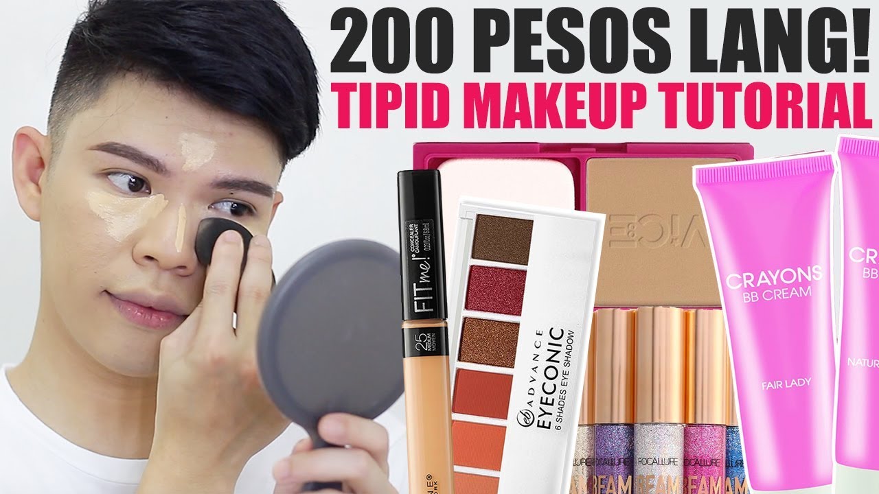 THE ULTIMATE UNDER 200 PESOS TIPID MAKEUP TUTORIAL (MURA PERO MAGANDA!!!) | Kenny Manalad