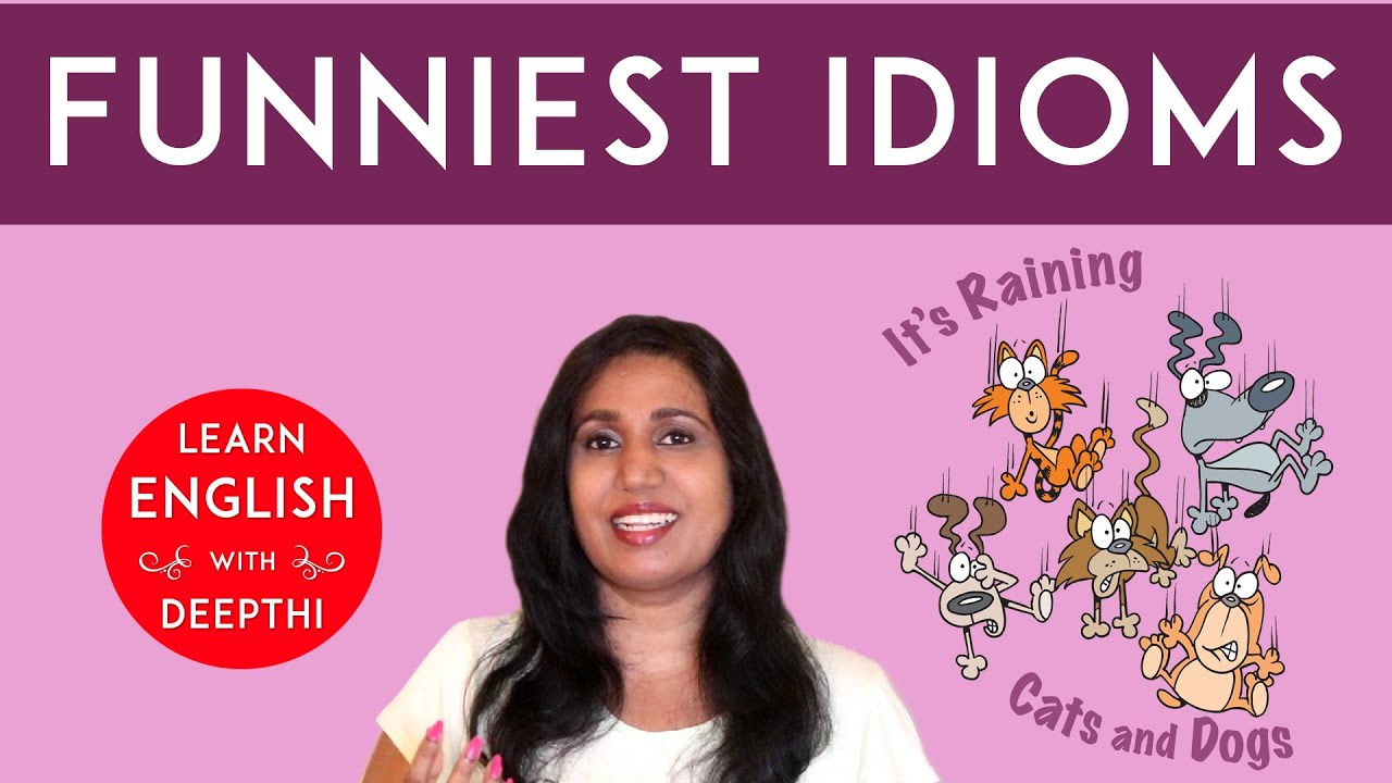 Funniest English Idioms Slang - Bite the Bullet, Rain Cats Dogs, Kick the Bucket, Bull in China Shop